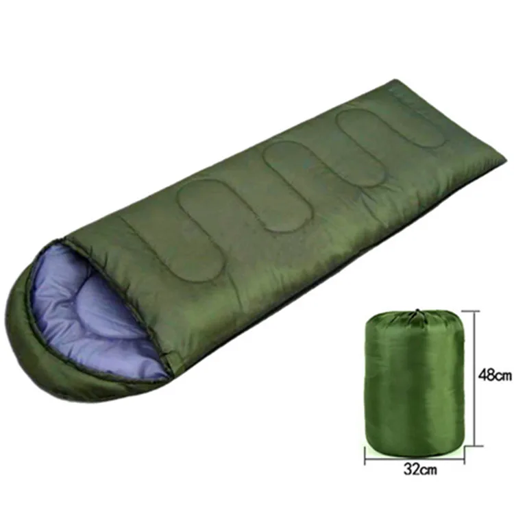 

Wholesale Summer Spring Fall Super Comfortable Lightweight Envelope-shape Camping Sleeping Bag for Adults Kids, Army green, red, blue, dark blue, purple, orange, light green