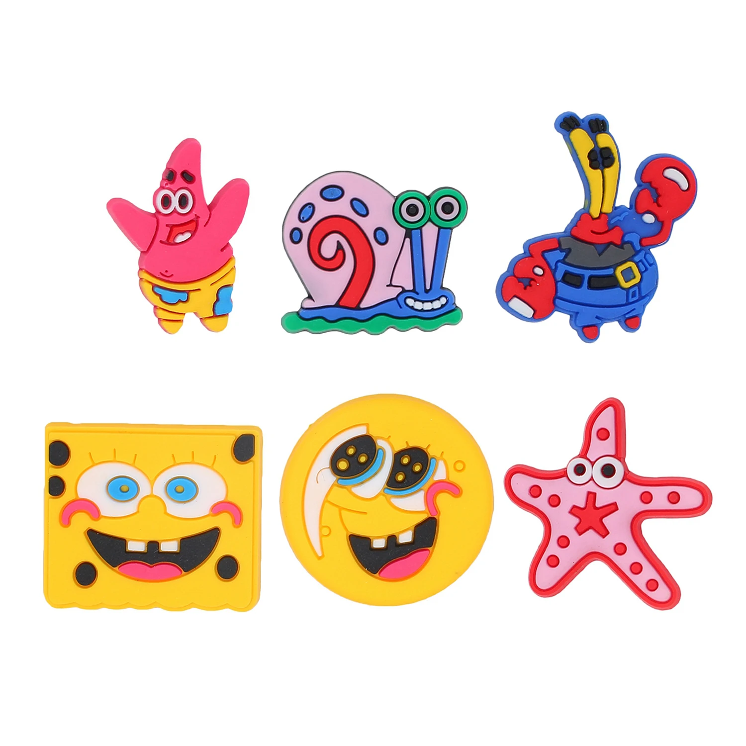 

HOT Cartoon children Christmas gift Spongebob Soft PVC Shoe Buckles Charm, Customized