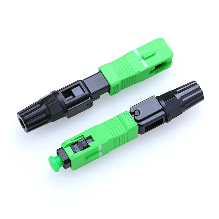 SC APC SM 3.0mm soc splice on connector for ftth drop cable manufacturing