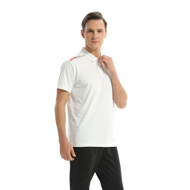 

ZHONGJIAN camiseta hombre custom brand performance polo t-shirt men Sport Golf Four-Way Stretch breathable Polo Shirt