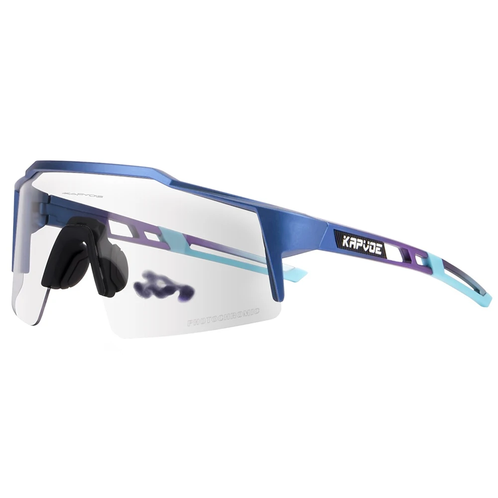

KAPVOE Photochromic Cycling Glasses Bicycle Outdoor Sports Sunglasses Discoloration Glasses MTB Road Bike glasses Bike Eyewear, Colors