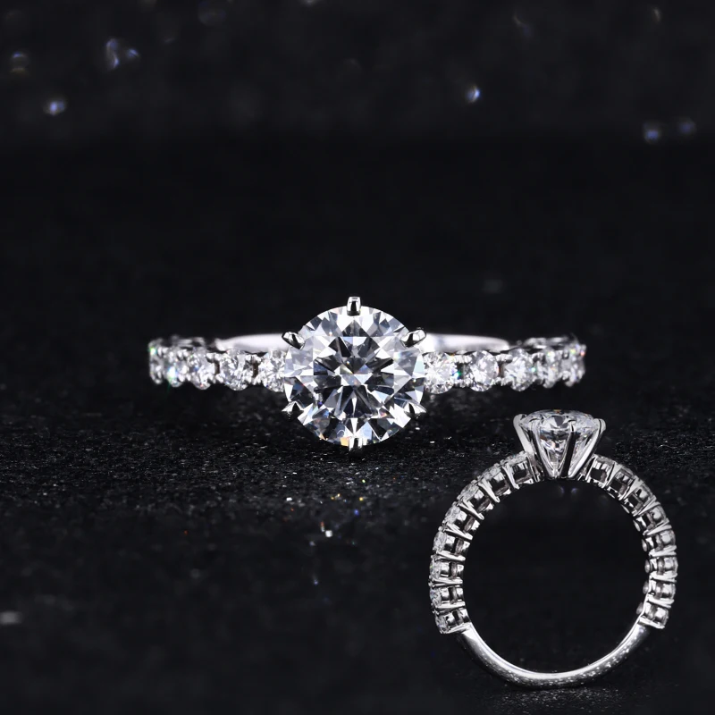 

Starsgem Jewelry Engagement Wedding 14K 18K White Gold Lab Grown Diamond Ring