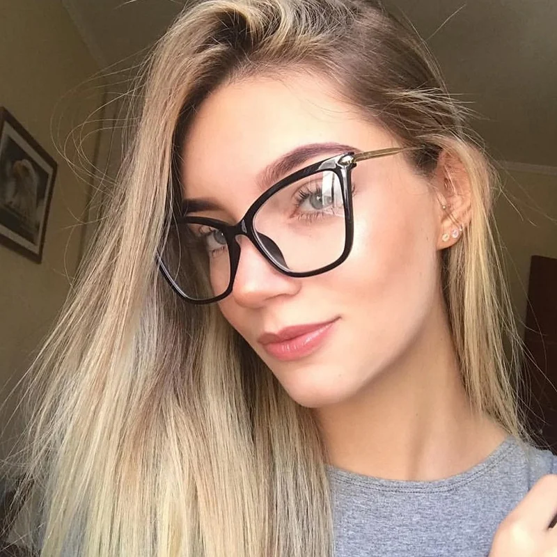 

High End Ladies Acetate Cat Eye Eyeglasses Frames Women Vintage Optical Frames Classic Eyewear, Multicolor Spectacle Frames/