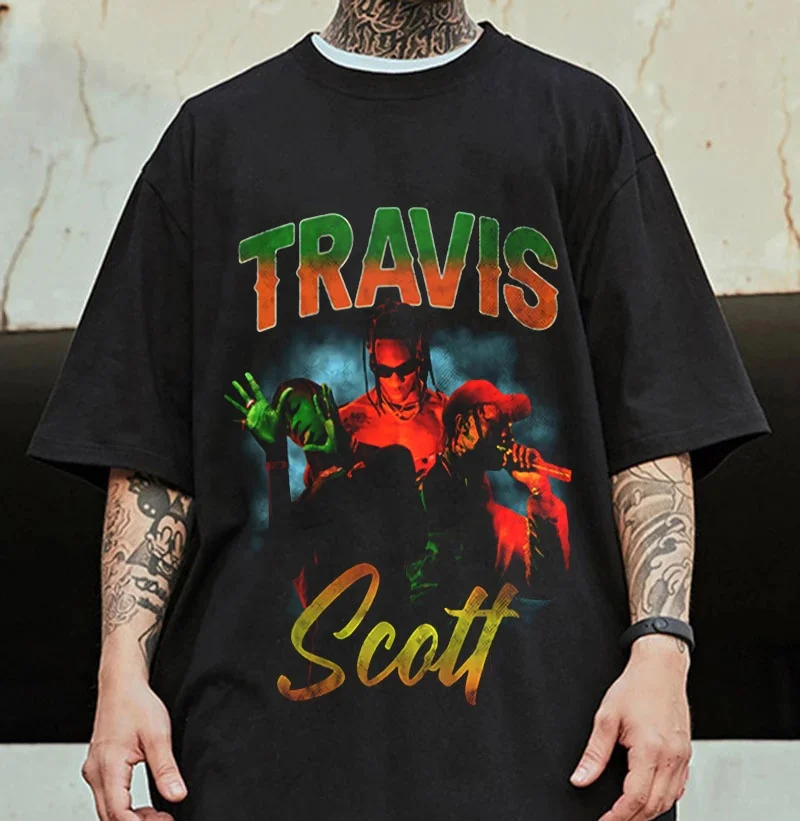 

Competitive Price Oversized 100% Cotton O-neck Travis Scott Hip Hop Vintage Crew Neck Drop Shoulder Plus Size Men' s Tshirt