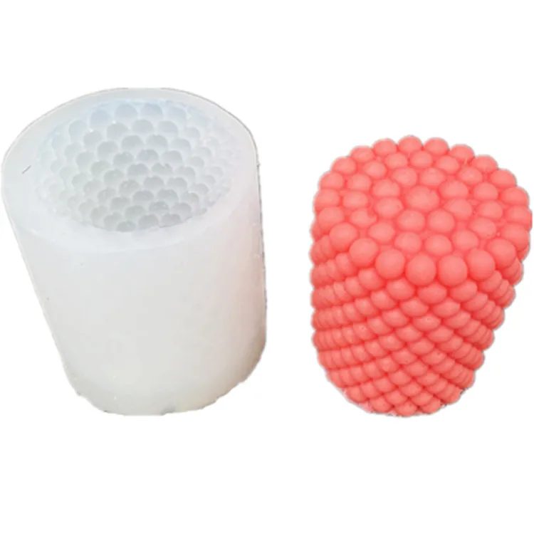 

1511 DIY Small Ball Bubble Pillar Candle Mold Pearl Aromatherapy Pillar Silicone Candle Mold, Transparent white