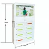 Wall mounted small item charging locker, multi phone charging station