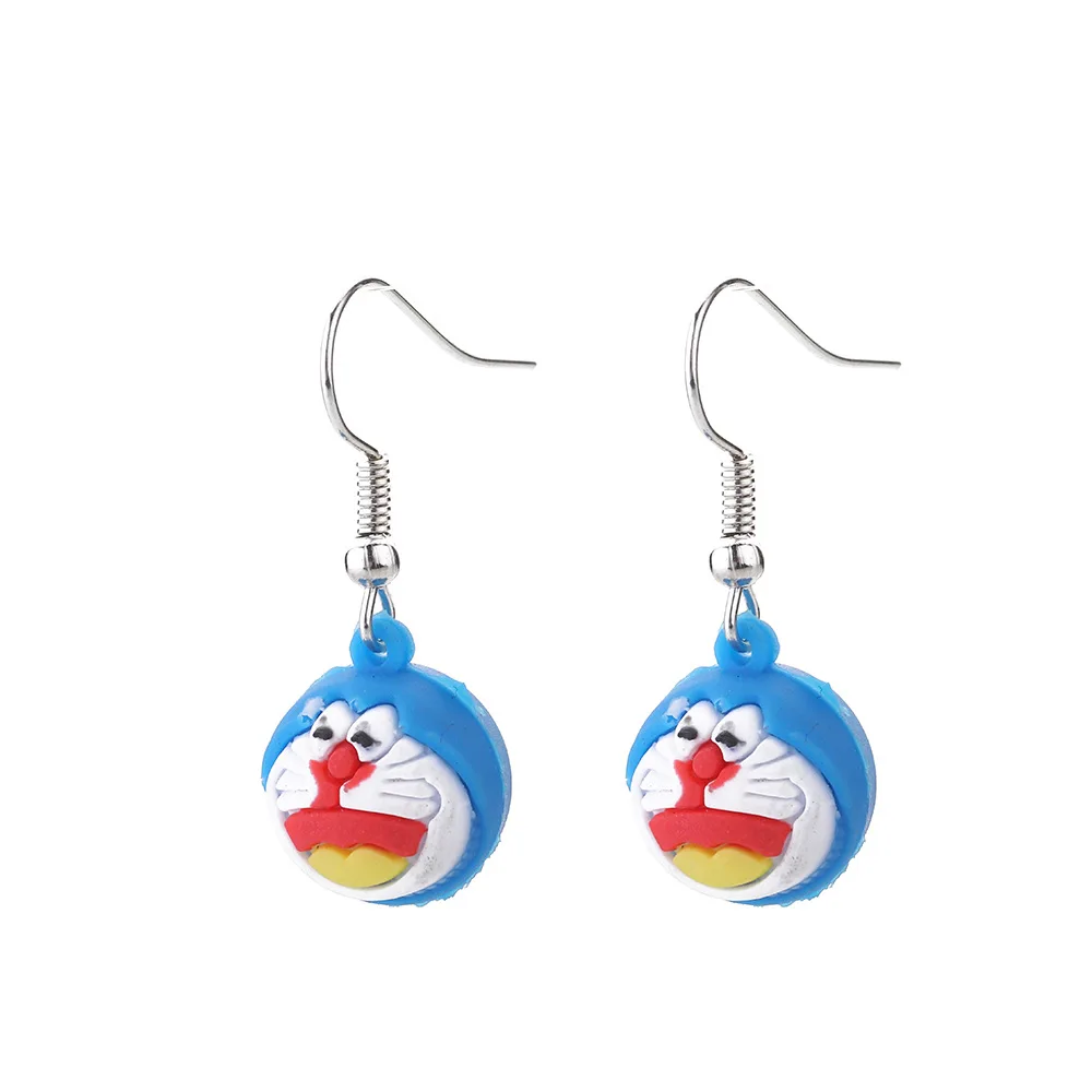 

Factory Hot Sale Women's Cute Earrings Anime Doraemon Earrings Personalized Earrings for Party