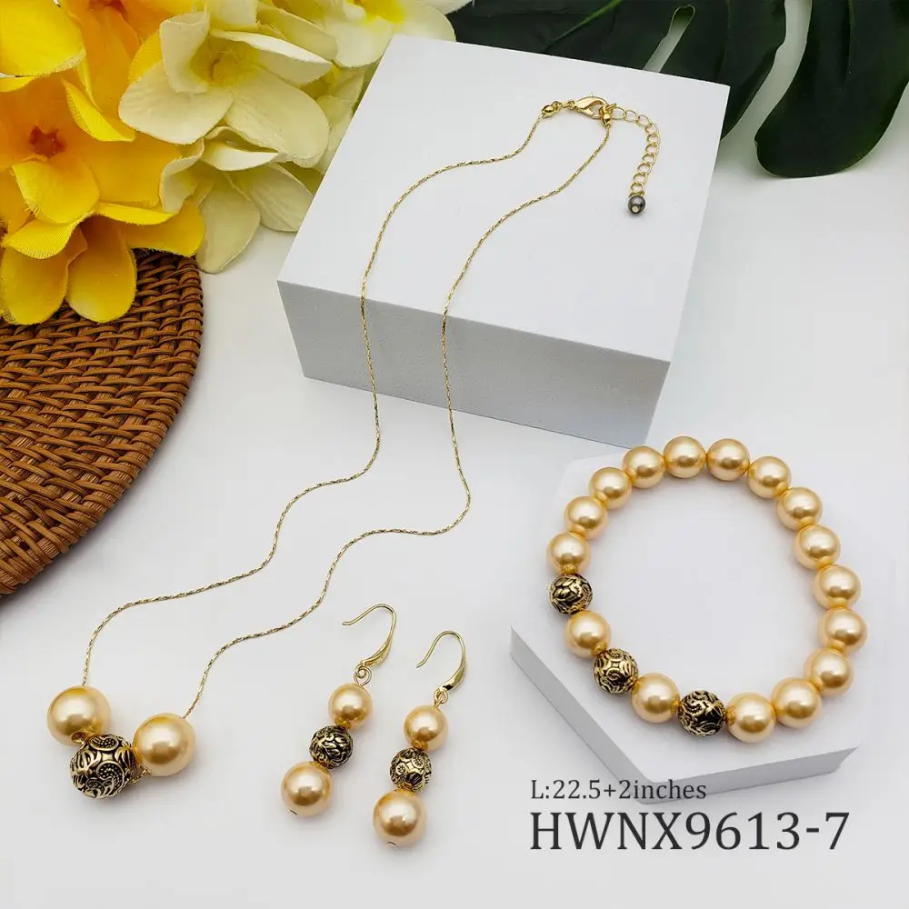 

hawaii pearl necklace jewelry pearl beads floating necklace and bracelet jewelry set necklace