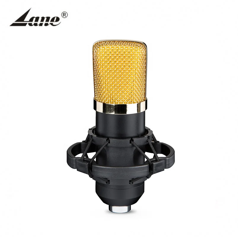 

top pro small gold bm 8000 sound card mic karoak system desk stand bracket sterio xlr eco gaming condensador mike microphone