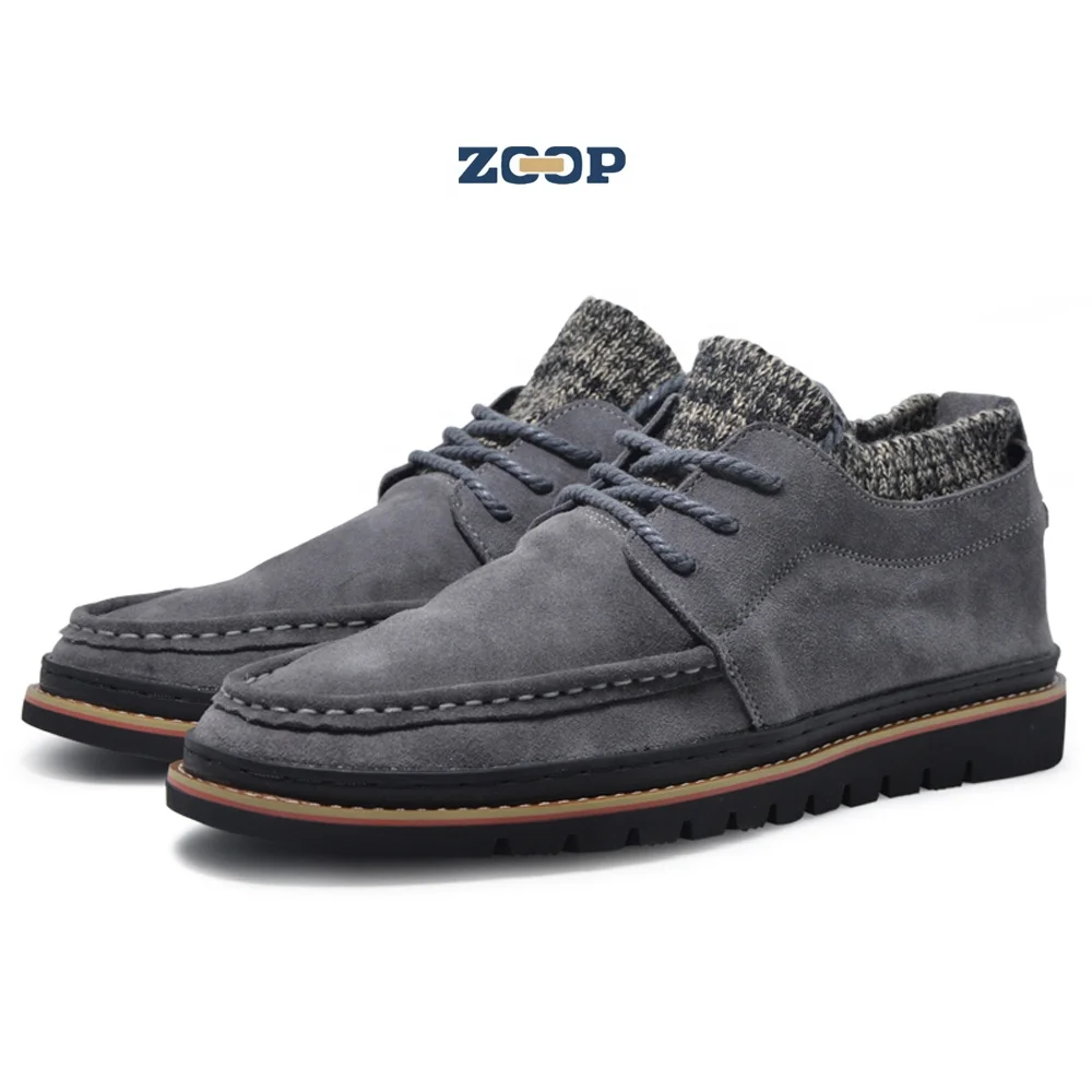 

European style napped leather casual shoes grey dress shoes for men winter and autumn casual shoes, Black, grey, green