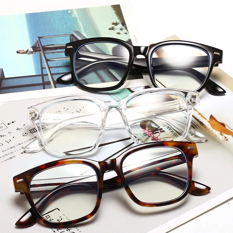 

Custom Optical Eyeglasses Women Men Lightweight Spectacle Frame for Prescription Lens Vintage Eye radiation protection glasses