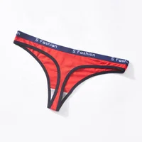 

Customized Letter Printing Thong Girls Sexy Thong Women's Panties For Women