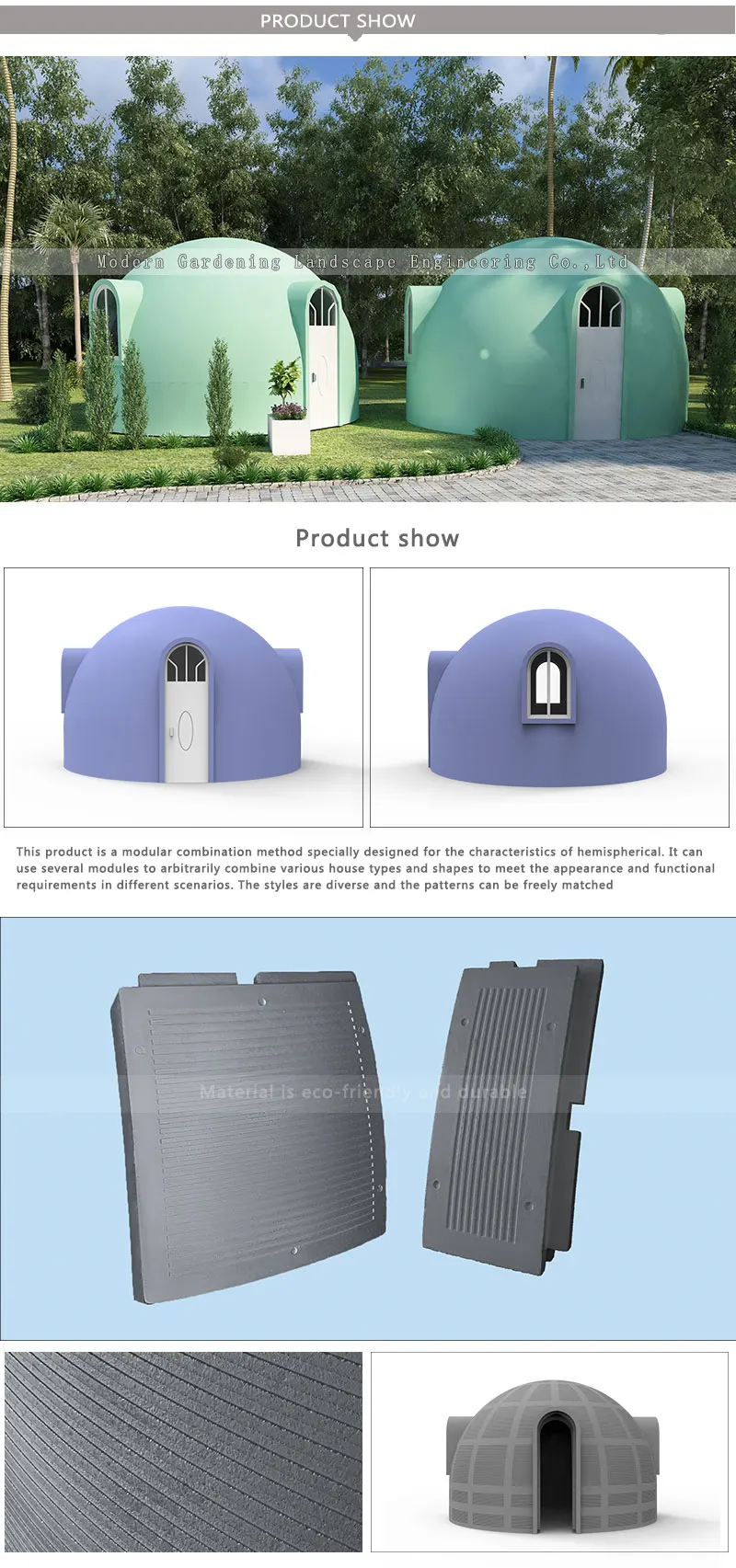 Eps Dome Modular Structure Speediness Igloo Prefab Dome Integrated