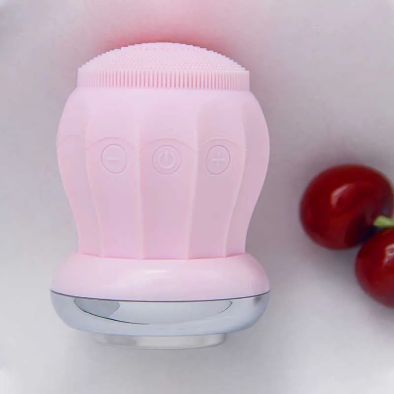 

OEM/ODM microcurrent 2 in 1 silicone face cooling massager vibrating face massager