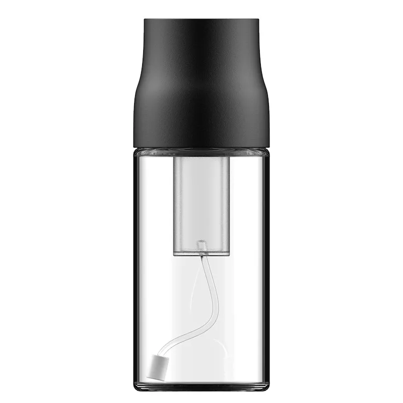 

Kitchen Tools Cooking Olive Bottle Dispenser Stainless Steel Glass Bottle Spray Resistant Oil Sprayer, Black