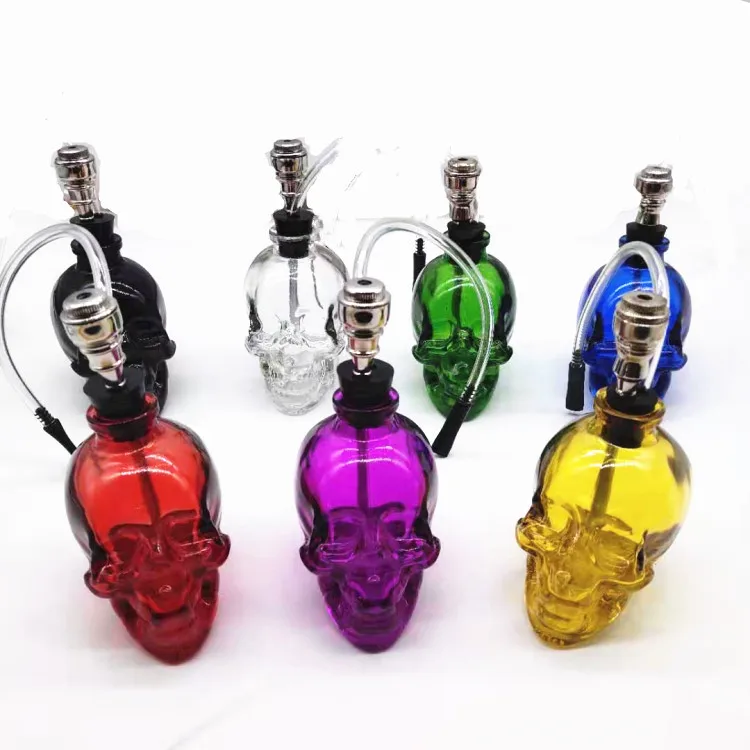 

Wholesale Glass Skulls Smoking Pipe Healing Crystal Point Smoking Pipe, Colorful