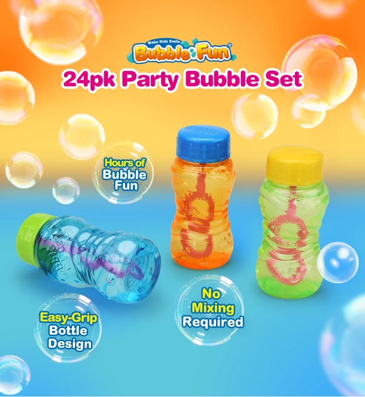 Bubble Bottle Plain White Pack of 24 