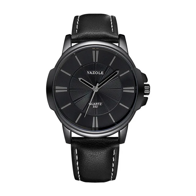 

Yazole 332 Black case Fashion Quartz Watch Business Men Wrist Watch Men Watches Top Brand Luxury Hodinky watches