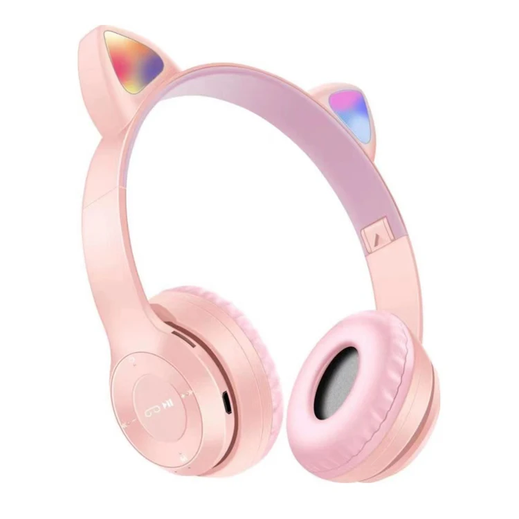 

2021 Wholesale Price Cheap Wireless BT Cat Earphone Bt Callback Cat Ear Headphone LED Light Headphone, Multi