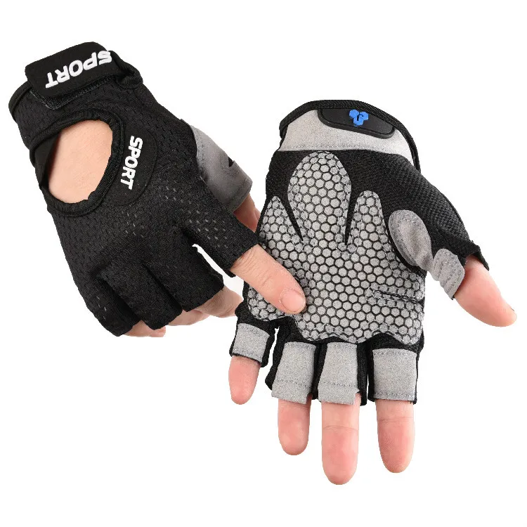 
wholesale fashionable grip non slip padded sports gym yoga gloves 