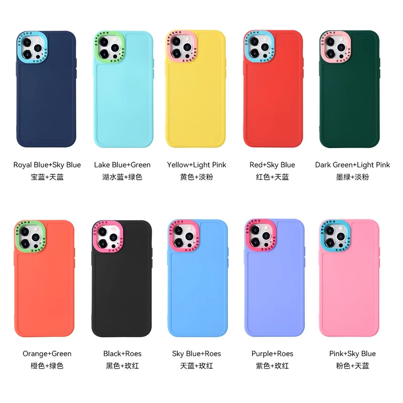 

Factory oem custom logo phone cases for iphone frame case phone silicone gel 12 pro max