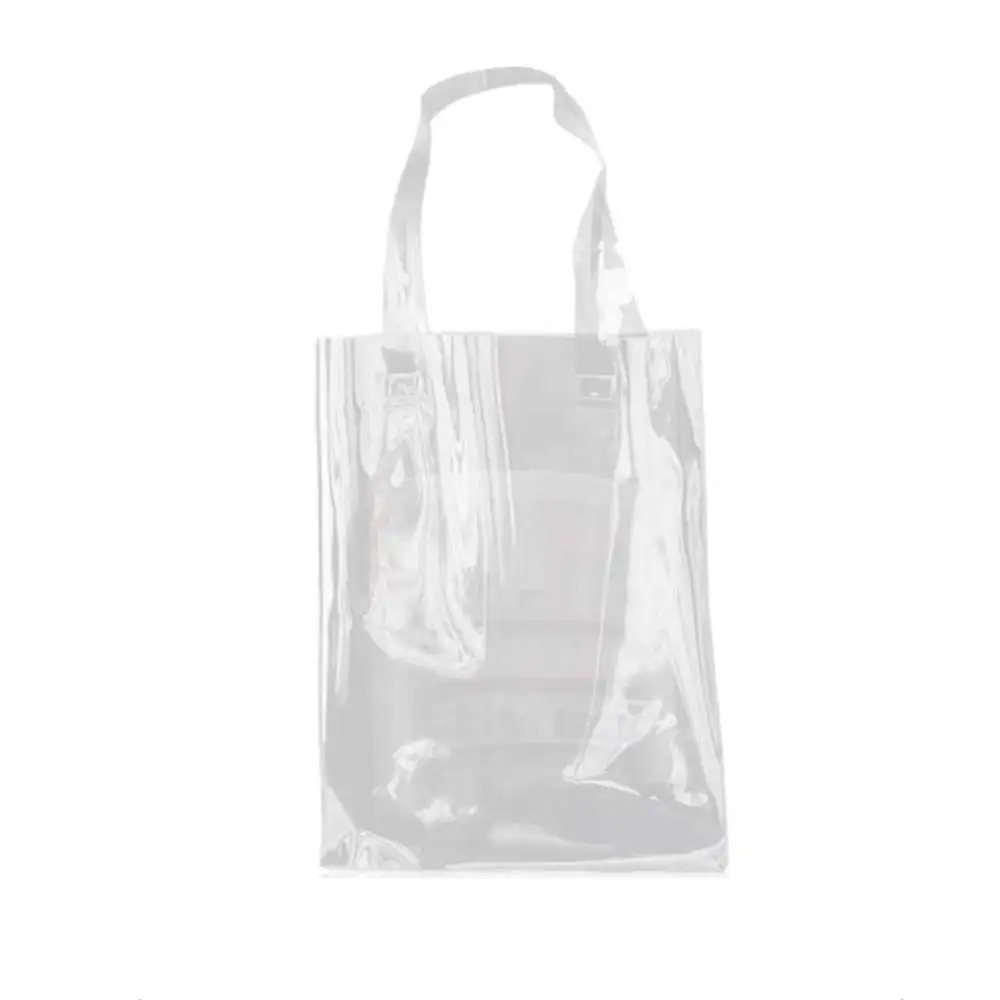 

Mini size white PVC paper bag with handle gift bag Travel Set for Liquids Transparent Bag for Cosmetics