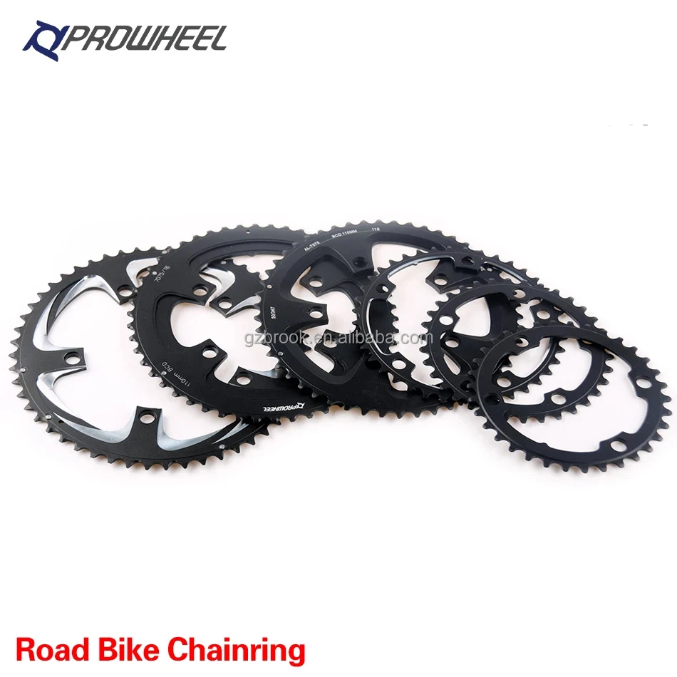 

Prowheel road bike chainring 34T AL7075 CNC 110BCD chainwheel, Black