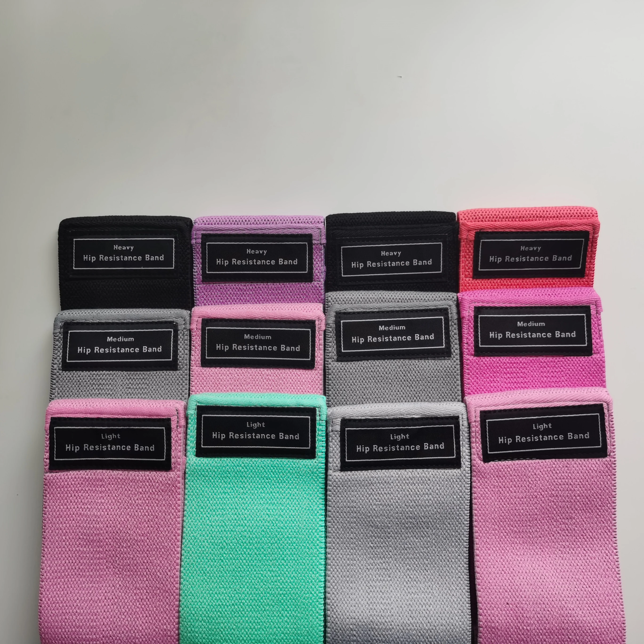 

Private Label Yoga Gym Exercise Fitness for Legs Glutes Adjustable Booty Hip Fabric Resistance Bands 3 Piece, Customized color