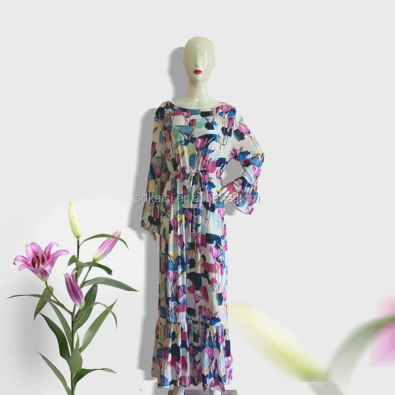 

jalabiya for women arabian robe floral dress good quality wholesale islamic clothing