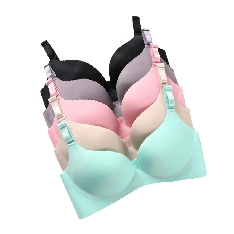 

Low price seamless wireless women No Side Effects Wire-Free Contour push up bra Dropshipping, Black, skin color, grey, pink, green,red, wine red