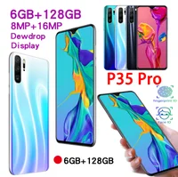 

Global SuperCharge unlocked P35 Pro design Smartphone 6.3 inch 6GB+128G Octa Core mobile phones Android cellphone