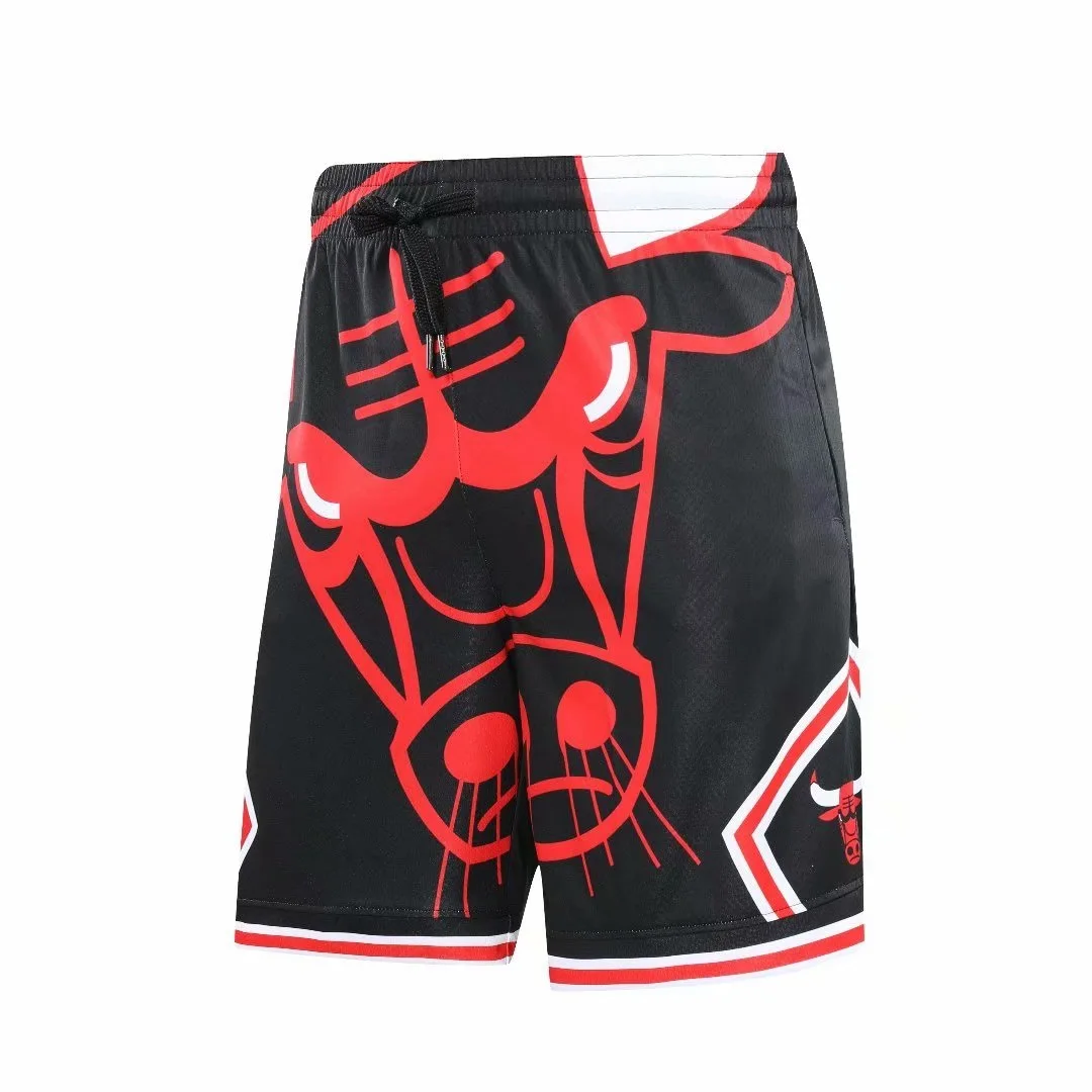 

Basketball Fitness Bull Print Shorts