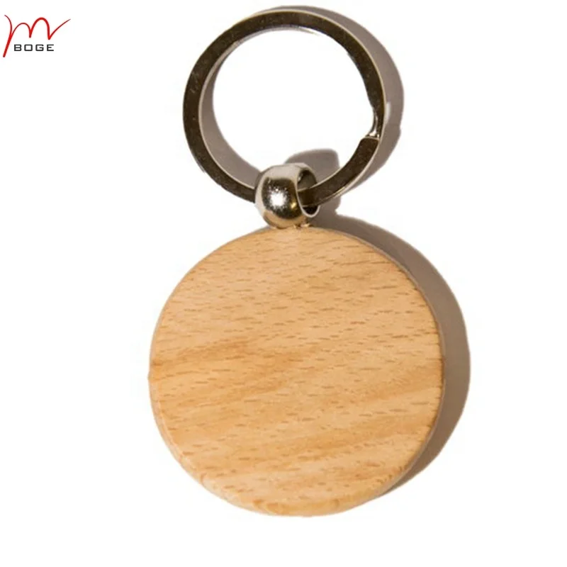 Great Custom Gifts Heavy-duty Blank Wood Keychains for engraving logo keychain