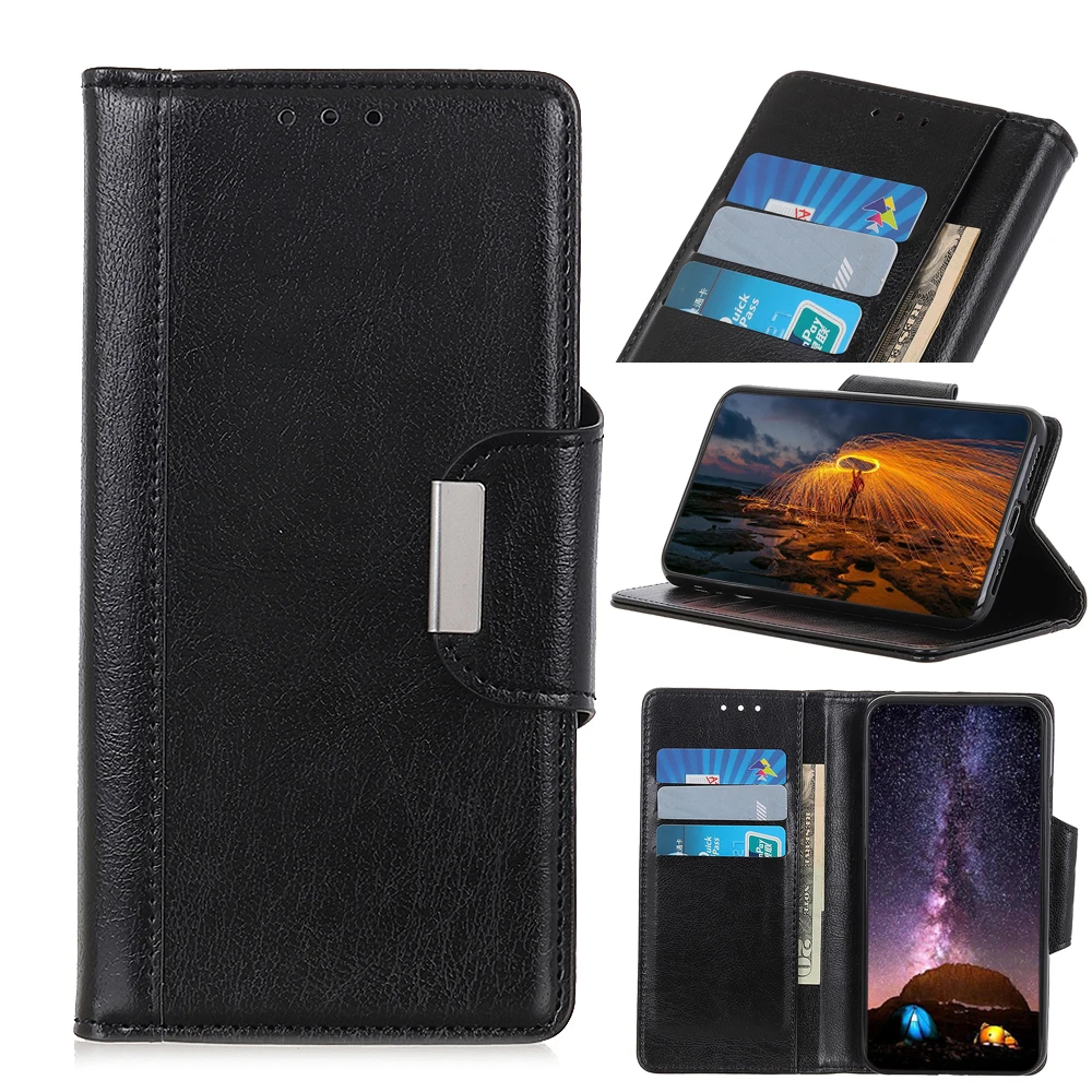 

Cattle stripe Leather Flip Wallet Case For Samsung Galaxy S22 5G With Stand Card Slots, As pictures