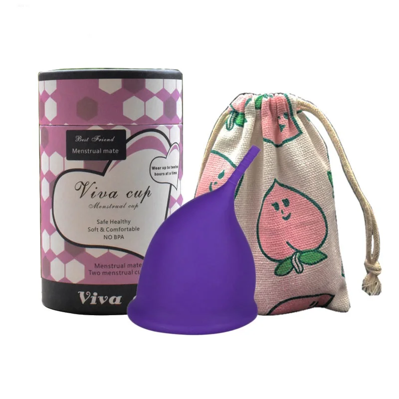 
1set menstrual silicon medical menstrual cup coletor menstrual period cup feminine hygiene menstrual 