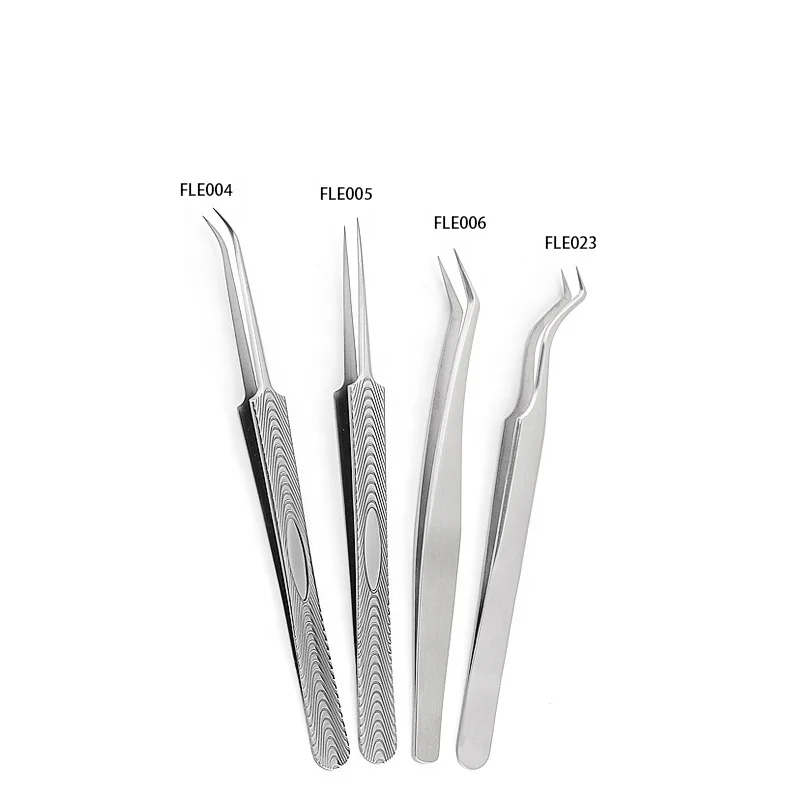

ELITER Amazon Hot Sell Stainless Steel Durable Eyelash Extension Tweezers Las Extension Tweezers Label Eyelash Tweezers, Multi color