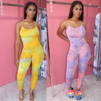 

CL-142 wholesale Ladies Casual Fall Sexy Elegant Jumpsuits One Piece Colorful Girls Bodycon Jumpsuit, As picture show