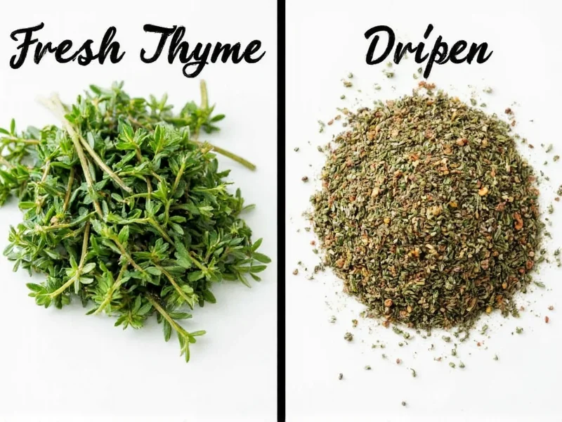 Fresh Thyme vs Dried: Flavor, Substitution & Best Uses