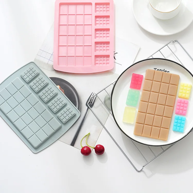 

Waffle Creative chocolate molds candy cookie cake decorating tools pudding silicone resin molds