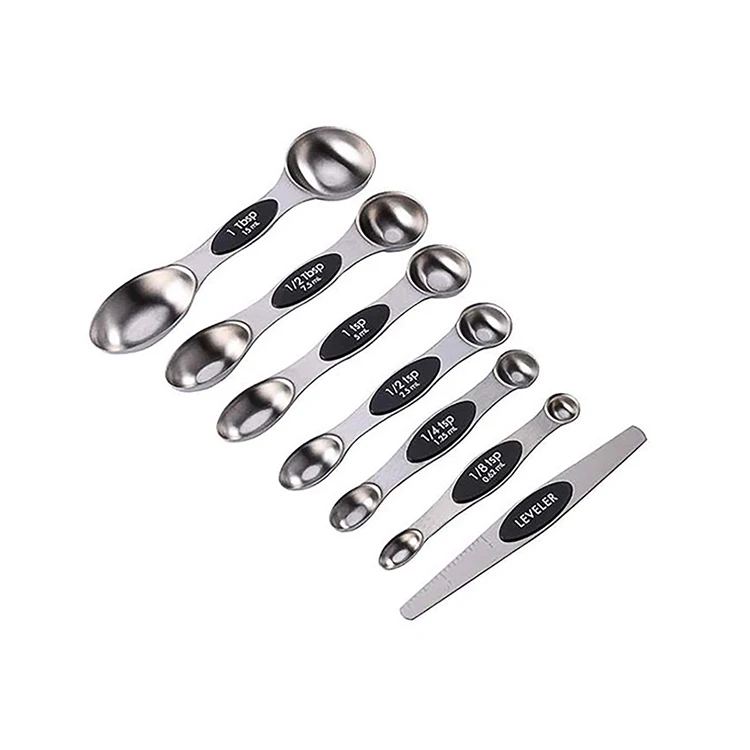 

Dual Sided Stainless Steel Magnetic Measuring Spoons Set of 7