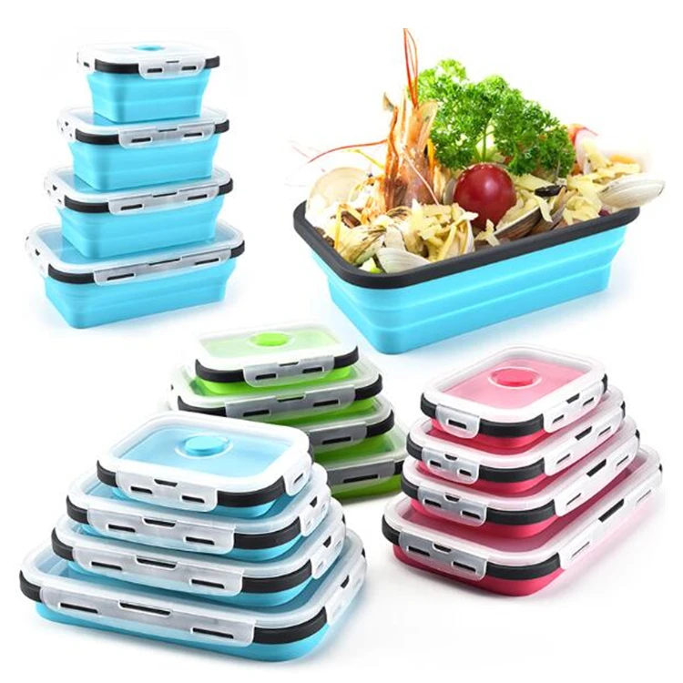 Conjunto De 4 Contenedores De Almacenamiento Con Tapa Hermética De