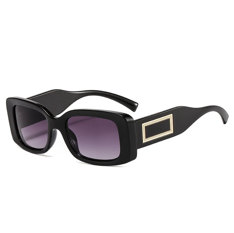 

2021 Fashion Shade sunglass Square Men Women Small Frame Black Sunglasses