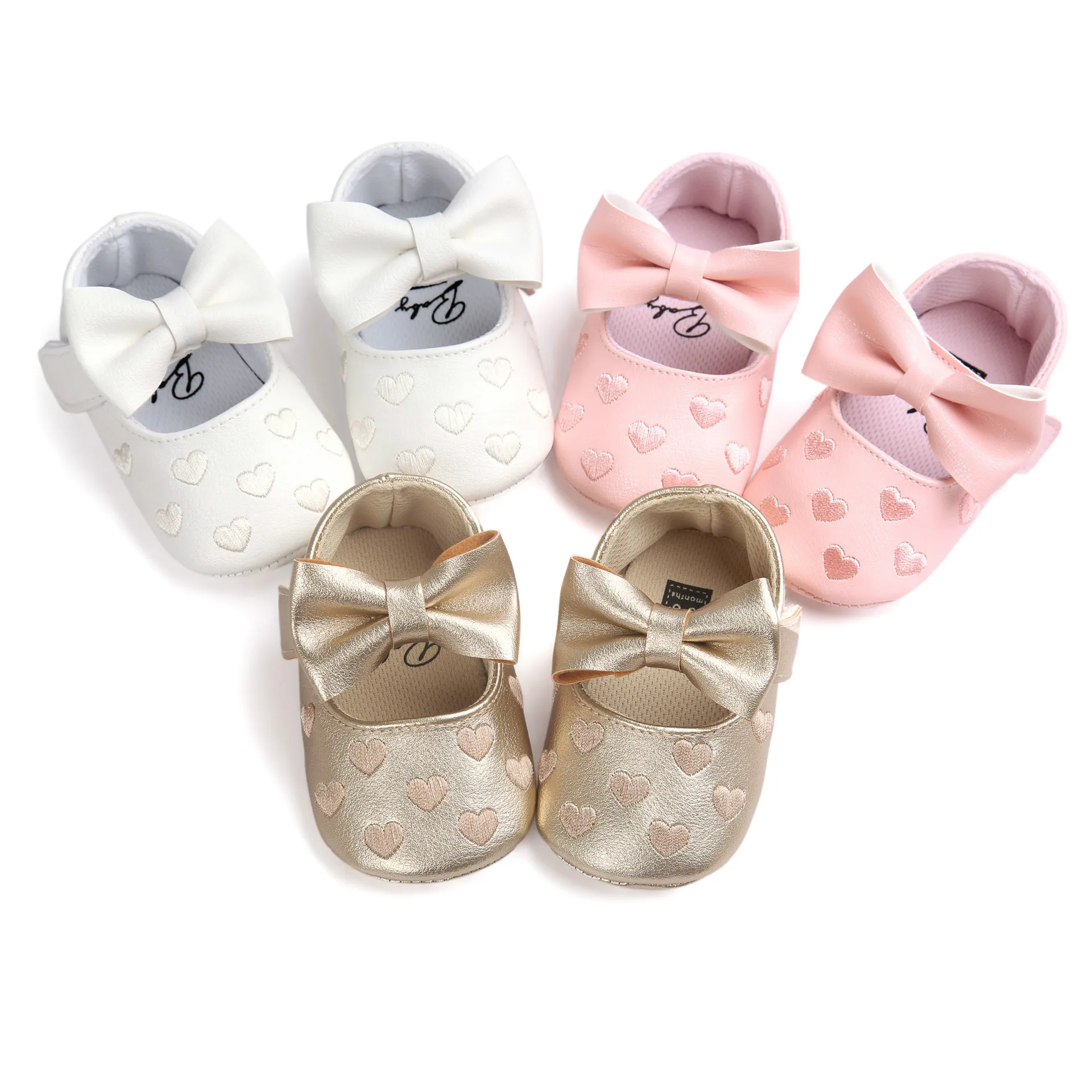 

Summer and Spring High Quality Baby Princess Flat Shoes Bow Baby Girl Shoes Love design Soft Toddler Shoes For Walking