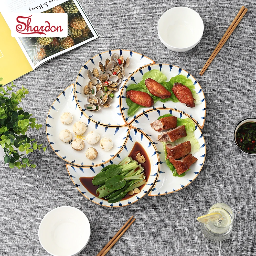 

SHARDON Moon Shape Dishes Set Custom Combination Porcelain Plates Set