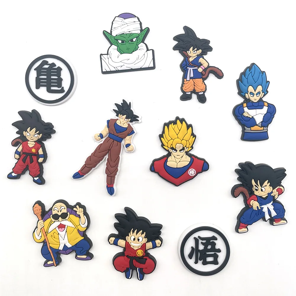 

Free Shipping Anime Shoe Charms With Dragon Ball Cartoon Accessories For Men