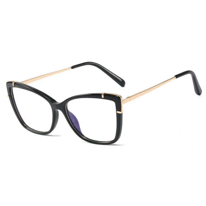 

Trend TR90 Anti-Blue Glasses Spring Foot Square Frame Flat Mirror Frame Glasses 2021