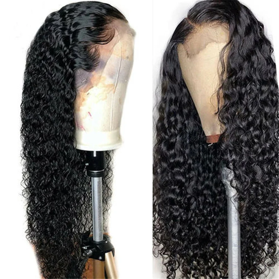 

Annione 100% Raw Virgin Indian Human Hair Wig Kinky Curly HD Full Lace Frontal Wig Pre Plucked Lace Front Wig for Black Women