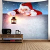 Red Christmas Tapestry Santa Claus Wall Hanging Mandala Tapestry Hippie Bedspread Throw Cover Wall Decor Snowman Mural