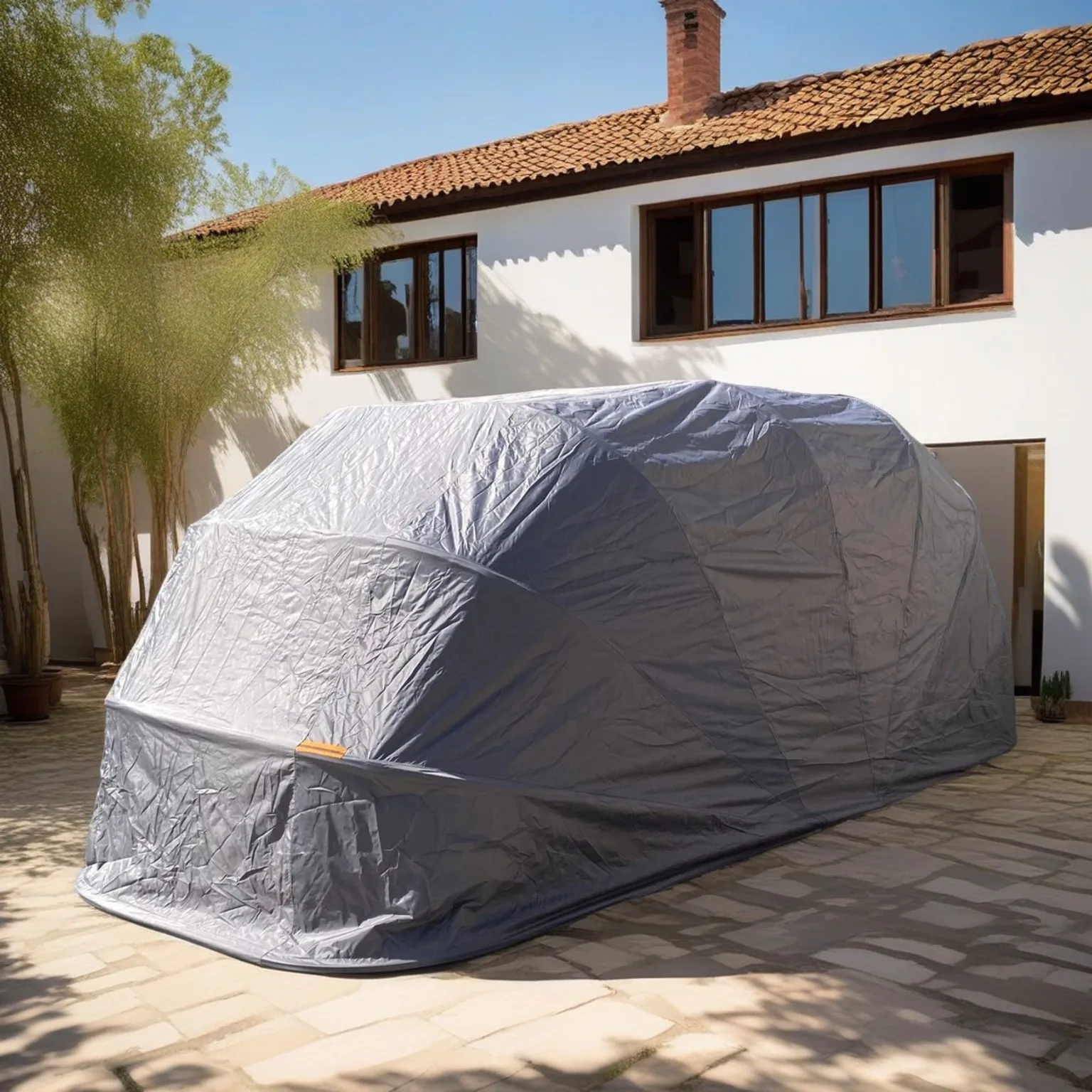 Amas Universal Semi-automatic Stainless Steel Mobile Folding Garage Carport