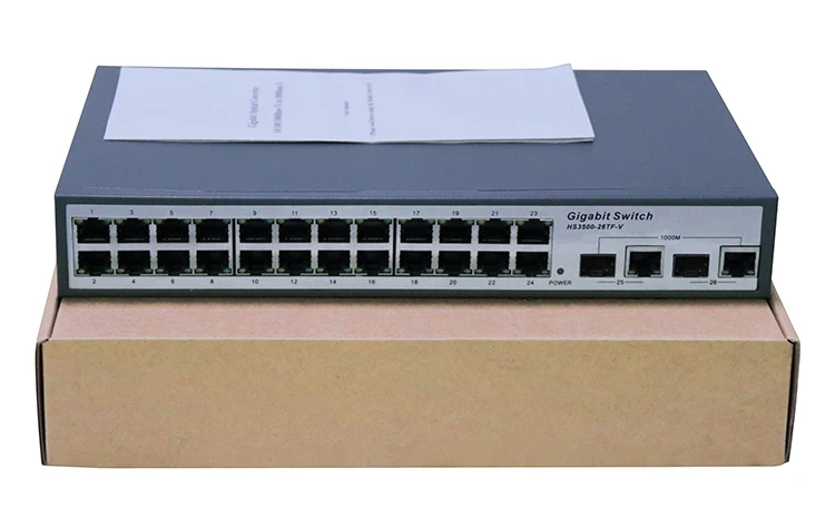 Factory grossist billiga Network Oem Ethernet 24 port fiber switch